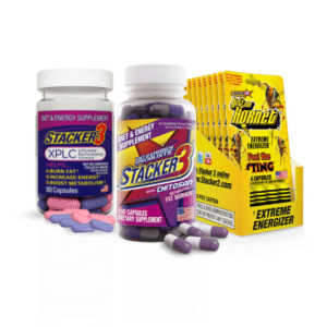 Metabolizing Fat Burner with Chitosan + XPLC Extreme Performance Formula + Stacker 2 Yellow Hornet Extreme Energizer